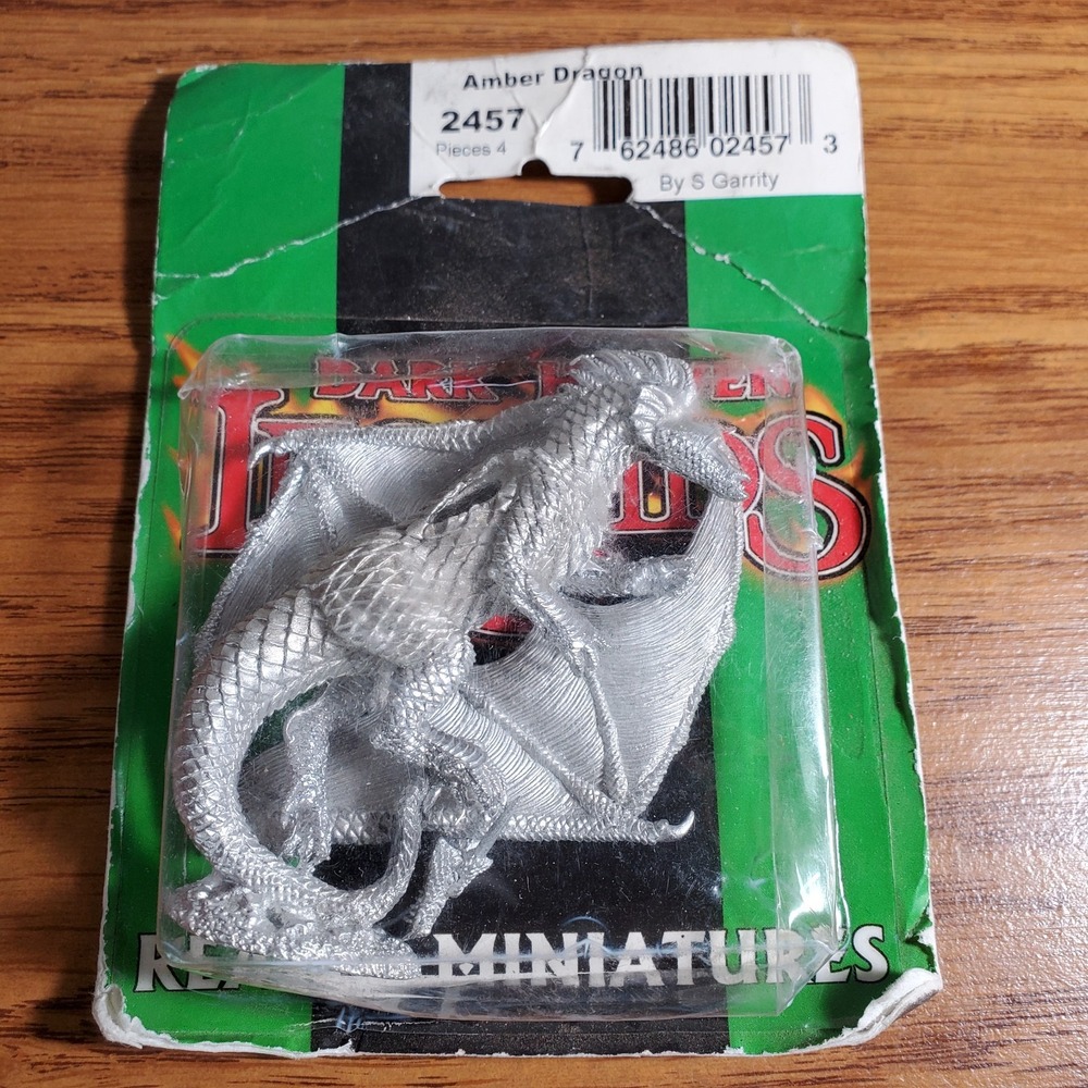 Reaper Miniatures Metal Amber Dragon 02457 D&D Fantasy RPG Sandra Garrity